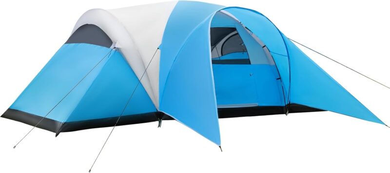 8-10 Person Family Camping Tent with Porch, Easy Setup for Outdoor Camping Picnic Backyard
