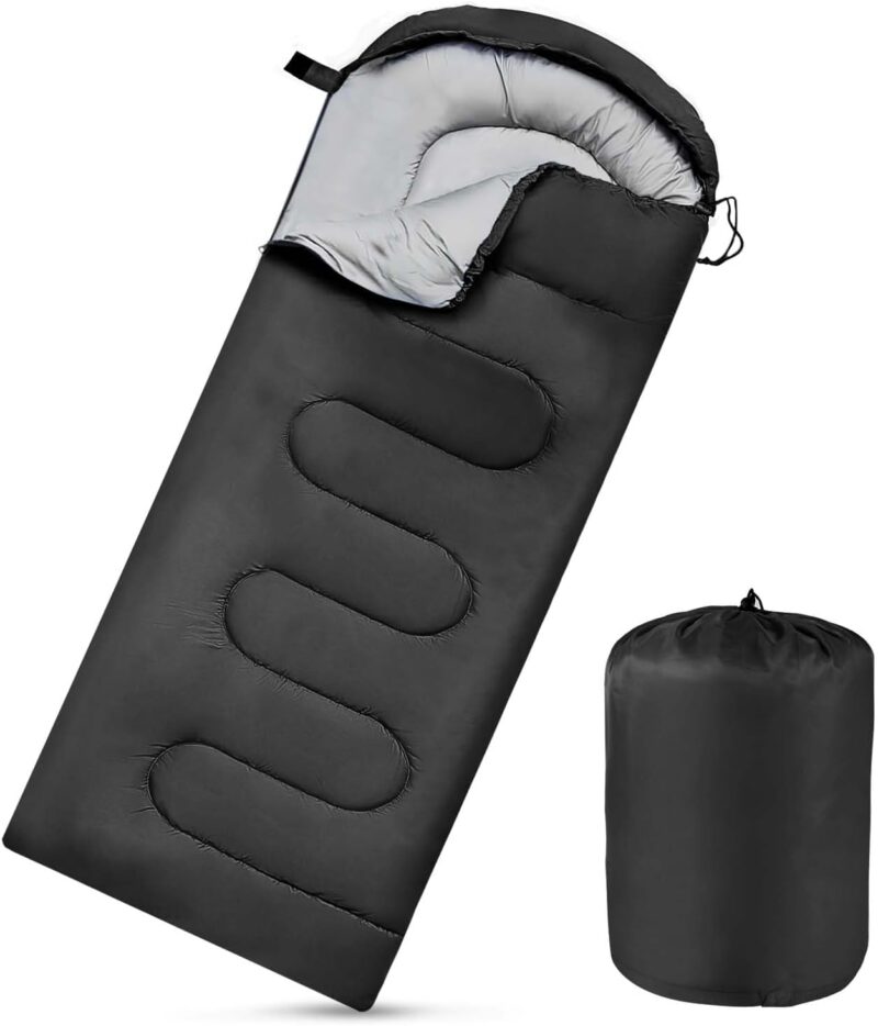 Camping Sleeping Bags for Adults Kids Waterproof Lightweight Sleeping Bag for Cold Weather or Warm Backpacking Hiking Mountaineering Indoor Outdoor Use