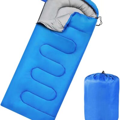 Camping Sleeping Bags for Adults Kids Waterproof Lightweight Sleeping Bag for Cold Weather or Warm Backpacking Hiking Mountaineering Indoor Outdoor Use