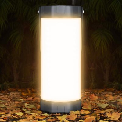 106 LED Camping Lantern Rechargeable, Up to 80Hrs, 5000mAh Lantern with 5 Brightness 3 Modes & SOS, IP68 Waterproof, Max 1200LM, Camping Light for Power Outages Hiking Emergency Hurricane