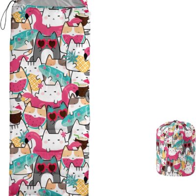 Print sleeping bag,sleeping bags,Outdoor Camping Sleeping Bag，Suitable For Children Boys And Girls Portable,Waterproof,Compact And Lightweight,Great For Outdoor Camping,Backpacking And Hiking