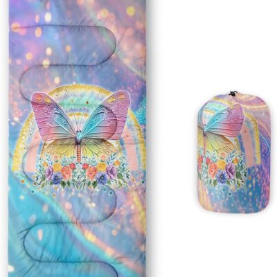 Print sleeping bag,sleeping bags,Outdoor Camping Sleeping Bag，Suitable For Children Boys And Girls Portable,Waterproof,Compact And Lightweight,Great For Outdoor Camping,Backpacking And Hiking