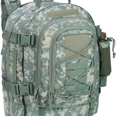 Expandable 40-64L Military Tactical Backpack 3 Day Bag Hiking Gym Sport Camping